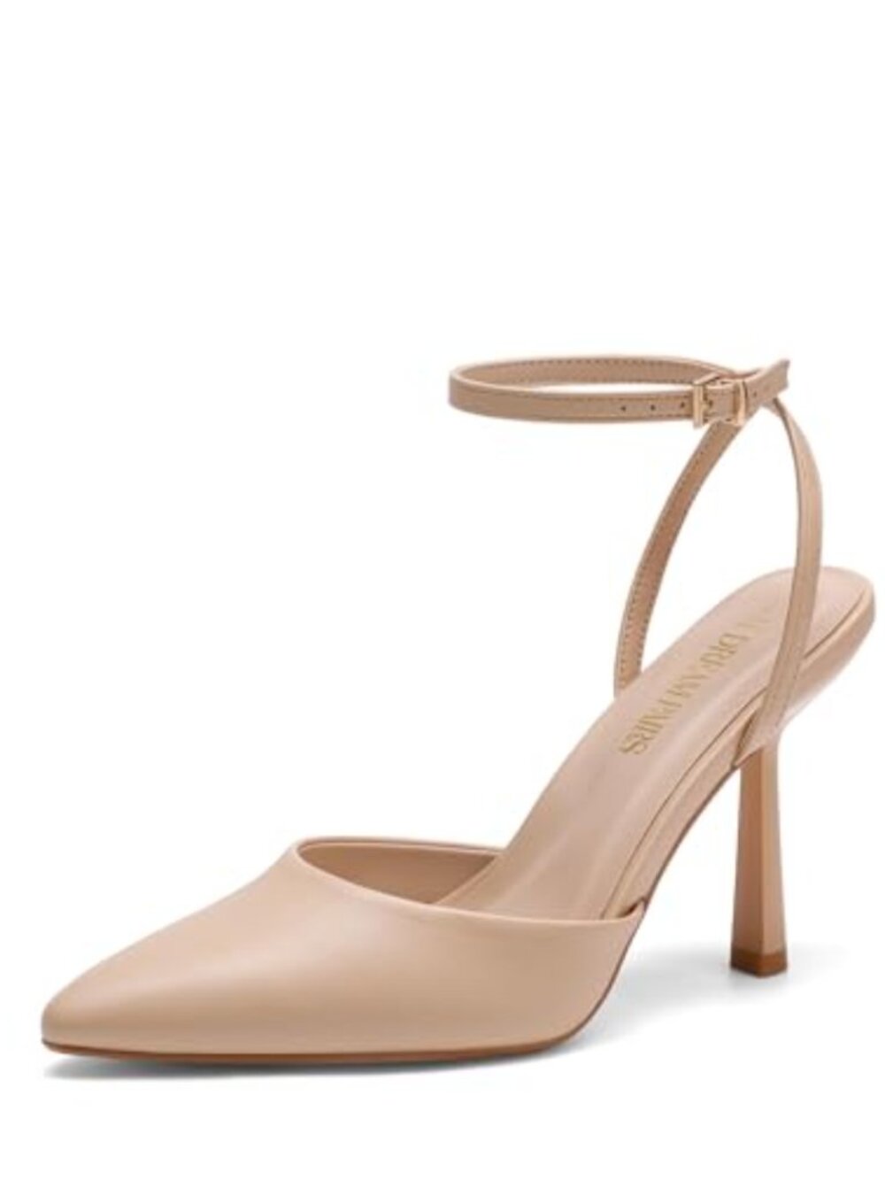 DREAM PAIRS Pointed Toe Stiletto Heel Ankle Strap Sexy Pump Dress Shoes Heels